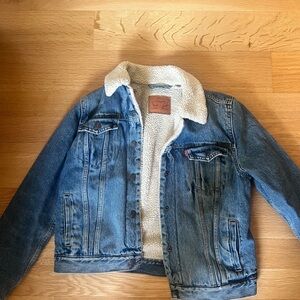 Levi’s Denim Sherpa Trucker Jacket